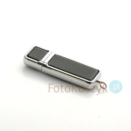 Czarny pendrive ze skóry 8GB 2.0 